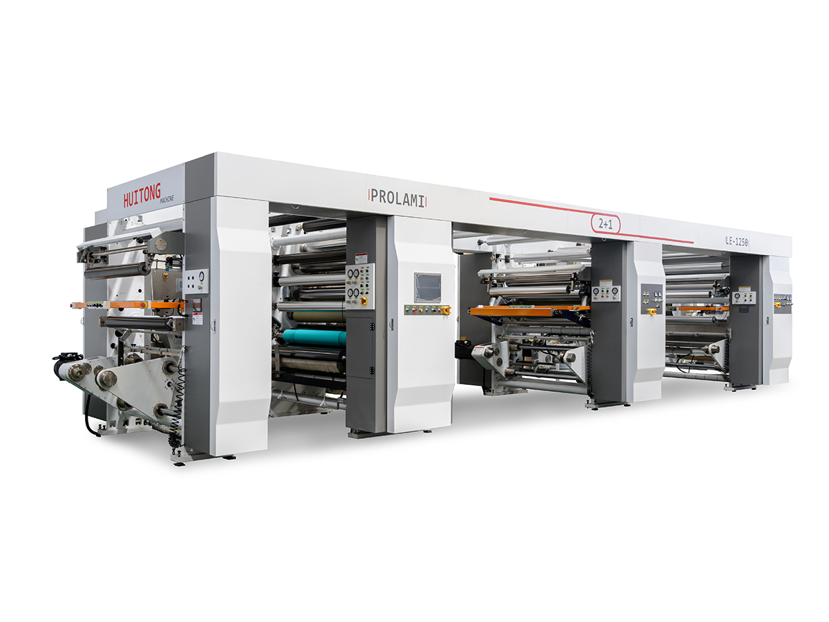 LE 2+1 Máquina laminada de três camadas e estação dupla sem solventes